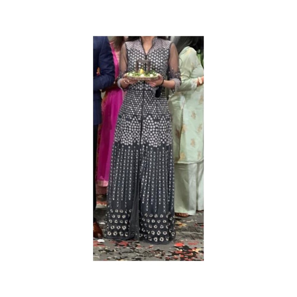 Indian Gray Silver Gown
